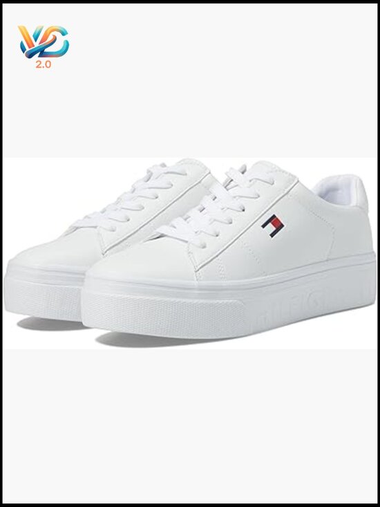 Shoes - Fashion Sneakers Lace-Up Faux Leather Foam Footbed Walker Athletic Casual Shoes